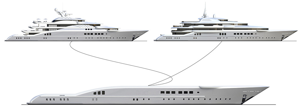 one hull two superstructures side view1